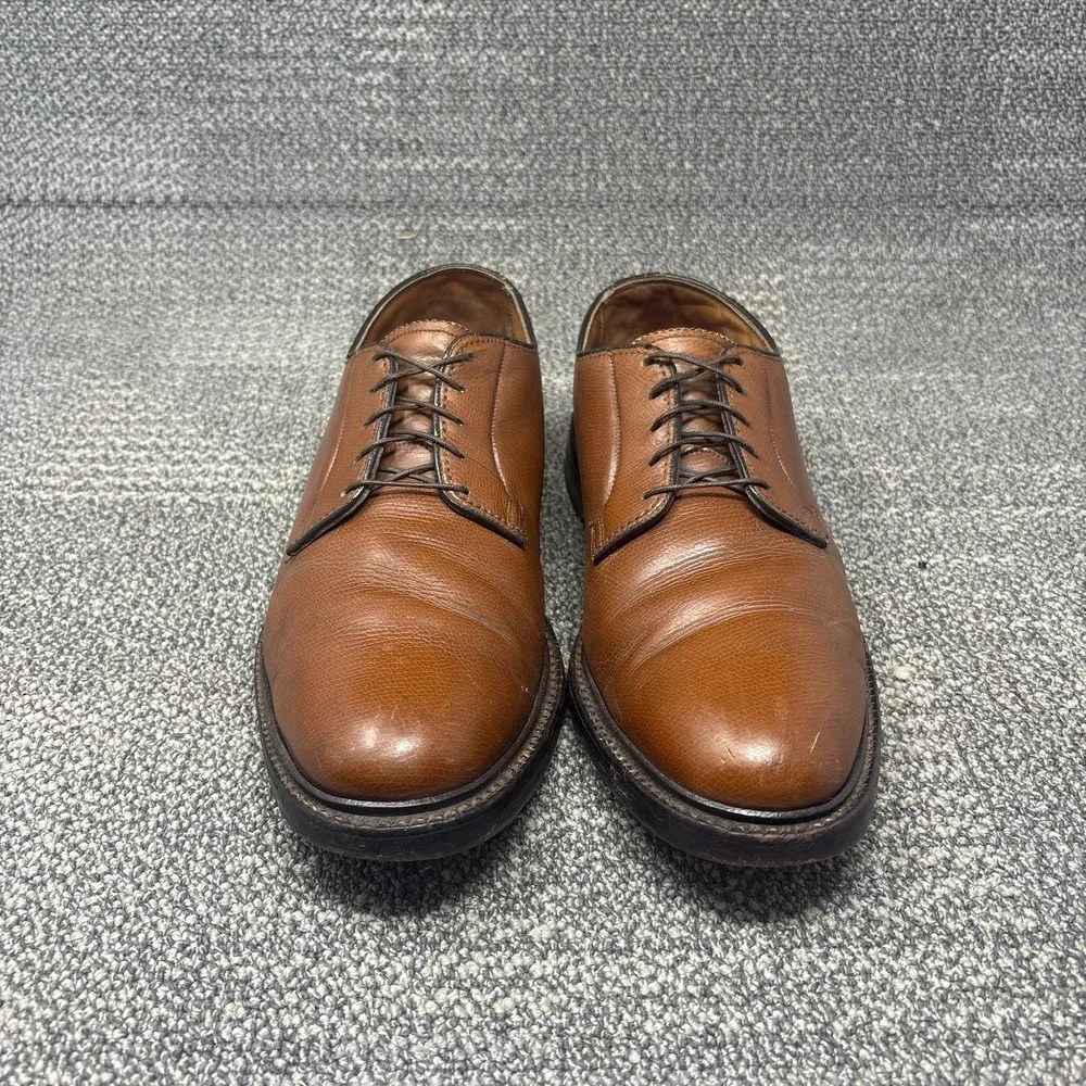 Vintage Florsheim Imperial 93603 Kenmoor Mens 10 D Brown Leather V-Cleat Shoes